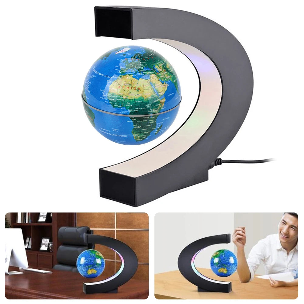 Magnetic Levitation Globe LED  Floating World Map