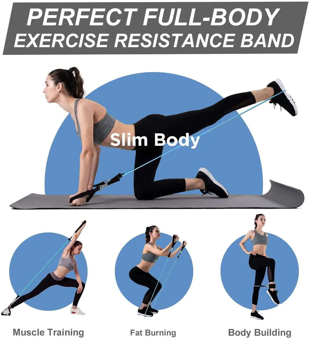 5 Tubes Resistance Band Set For Workout