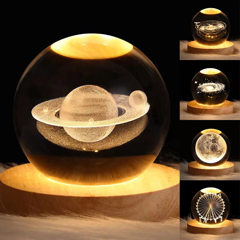 Creative Luminous Crystal Ball Decor