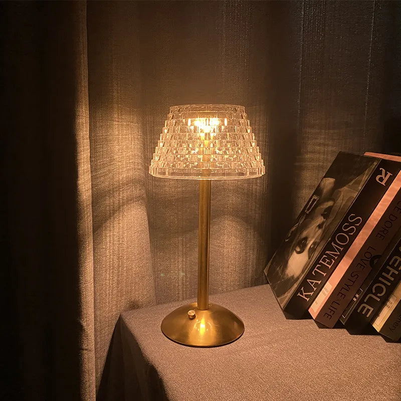 Nordic Crystal Touch Dimming Table Lamp