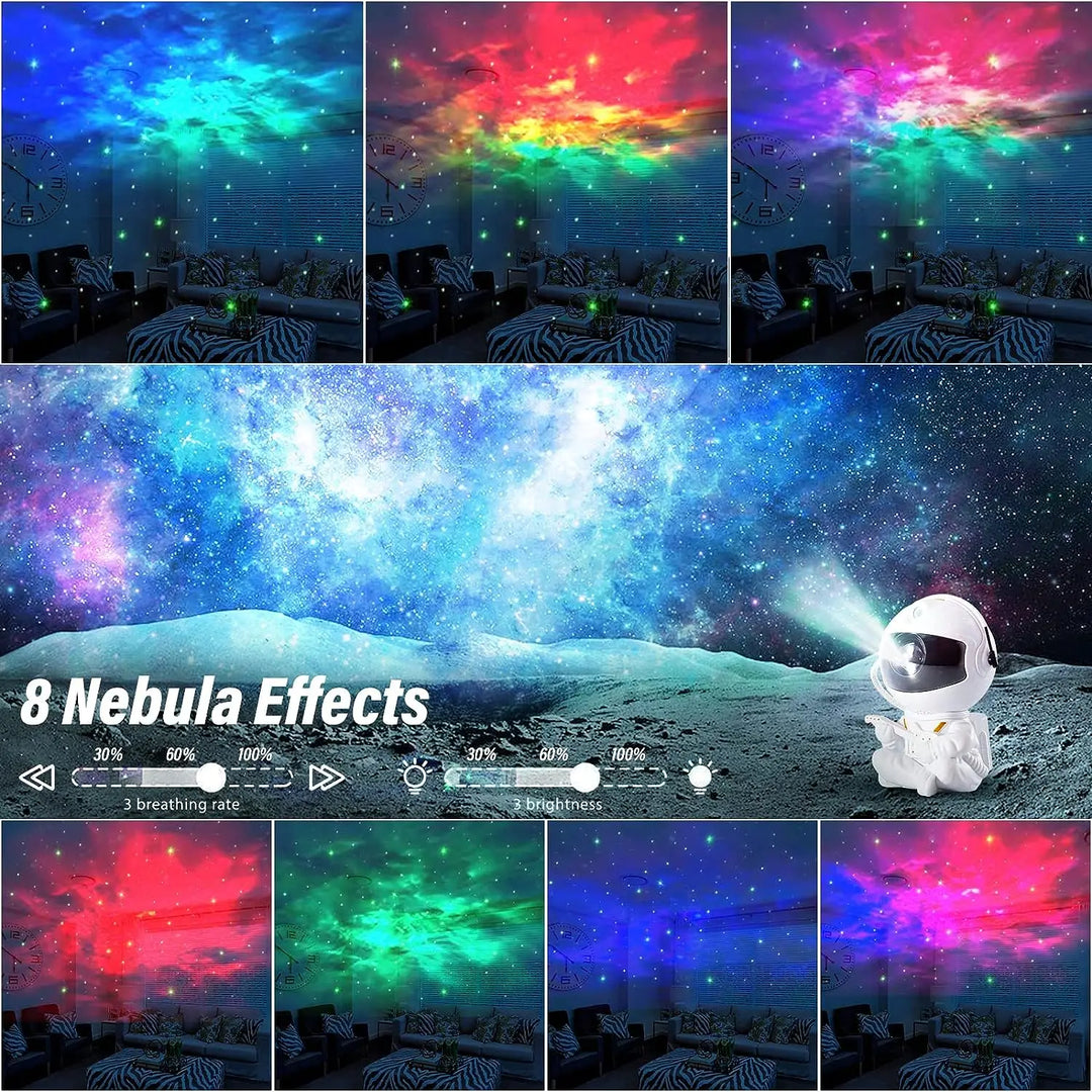 Star Projector Galaxy Night Light Astronaut Space Projector Starry Nebula Ceiling LED Lamp