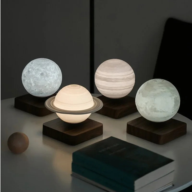 3D Magnetic Levitation Moon Touch Rotating Led Luna Floating Home Decoration