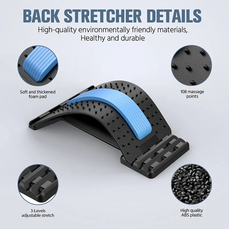 Lower Back Pain Relief Device Lumbar Support Spine Board