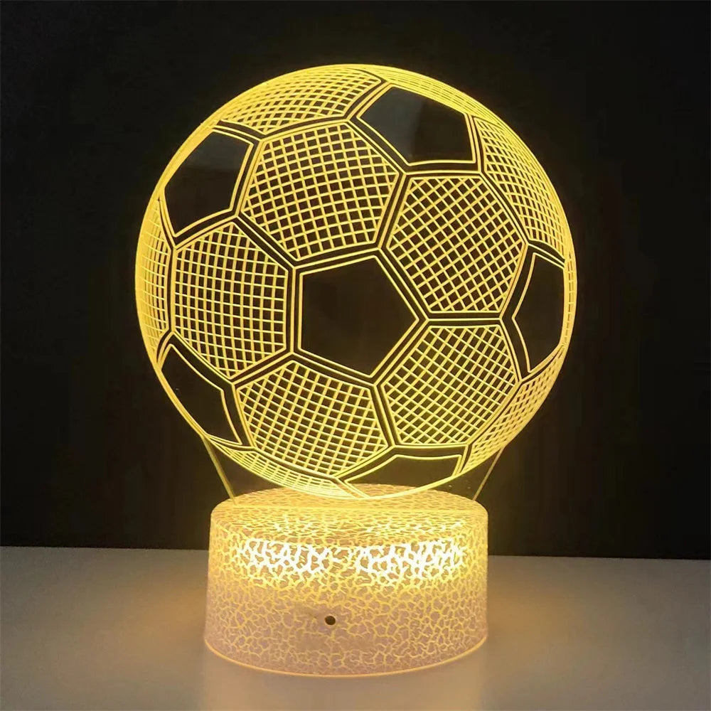 3d Soccer Table Lamp