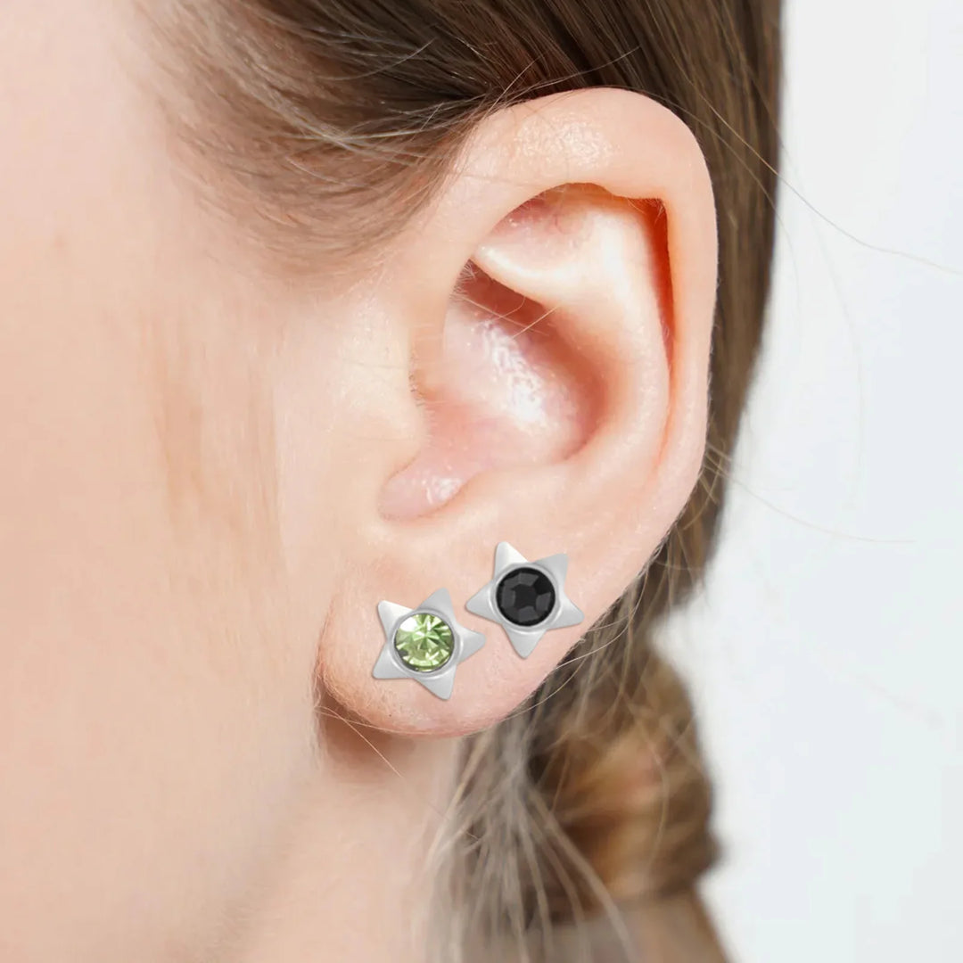 12 Pairs Ear Piercing Stud Earrings